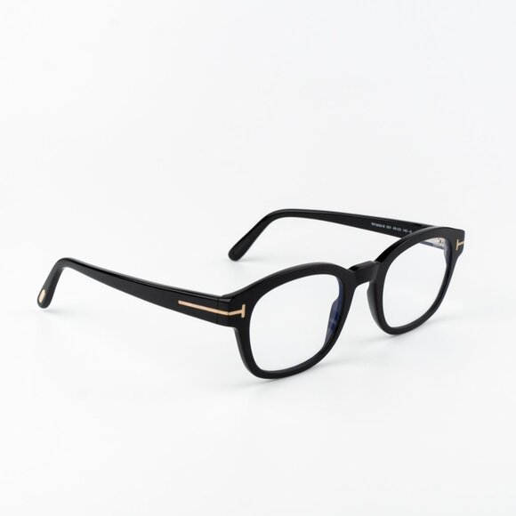 Tom Ford Men Eyeglasses Black Clear Blue Light Block Square FT5808 001 BRAND NEW - Picture 7 of 9